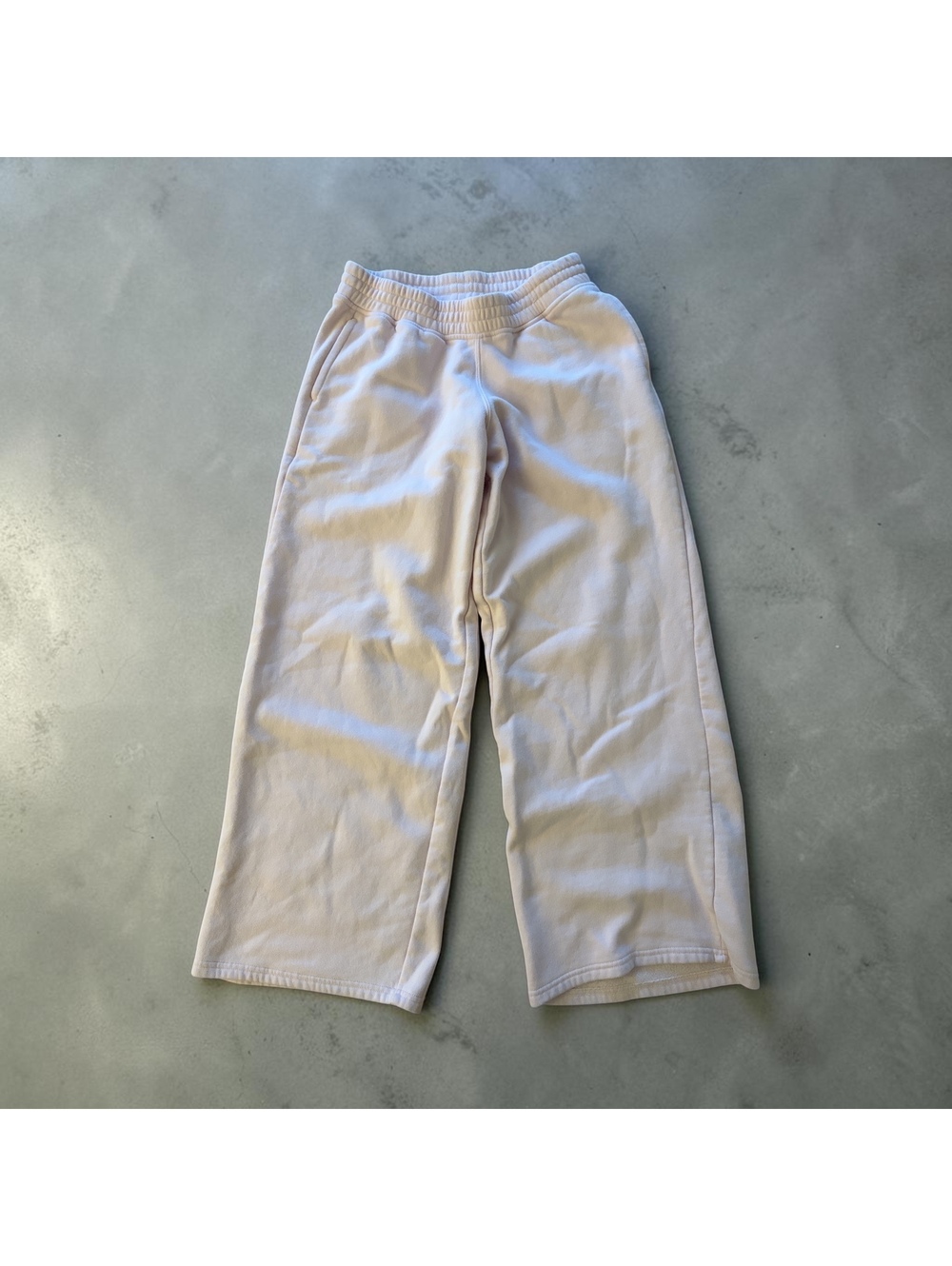 Hollister Feel Good Fleece Sweatpants – Light Pink Baggy Wide Leg XS